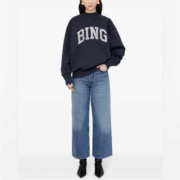 Anine Bing Sweaters - Anine Bing Bradie Sweatshirt, Size: S